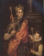 El Greco St Luis King of France with a Page (mk05) oil painting reproduction